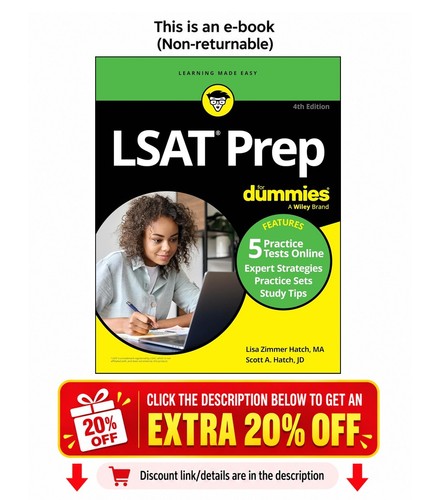 Lsat prep for dummies book - lsat,